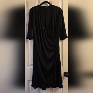 New York & Company Black Long Sleeve Dress